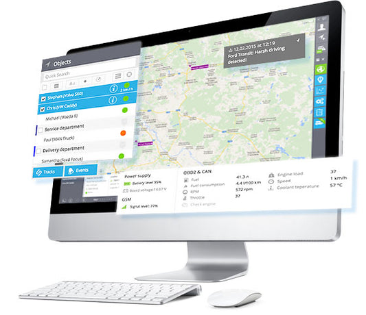 FLEET monitoring-on-desktop TRACKER